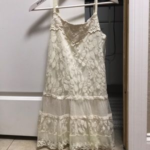 White lace dress